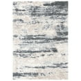 thumbnail image 1 of SAFAVIEH Fontana Data Abstract Shag Area Rug, Grey/Ivory, 4' x 6', 1 of 5