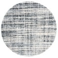 thumbnail image 1 of SAFAVIEH Fontana Deacon Abstract Shag Area Rug, Grey/Ivory, 5'3" x 5'3" Round, 1 of 8