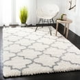 thumbnail image 1 of SAFAVIEH Fontana Hilda Geometric Shag Area Rug, Cream/Grey, 8' x 10', 1 of 9