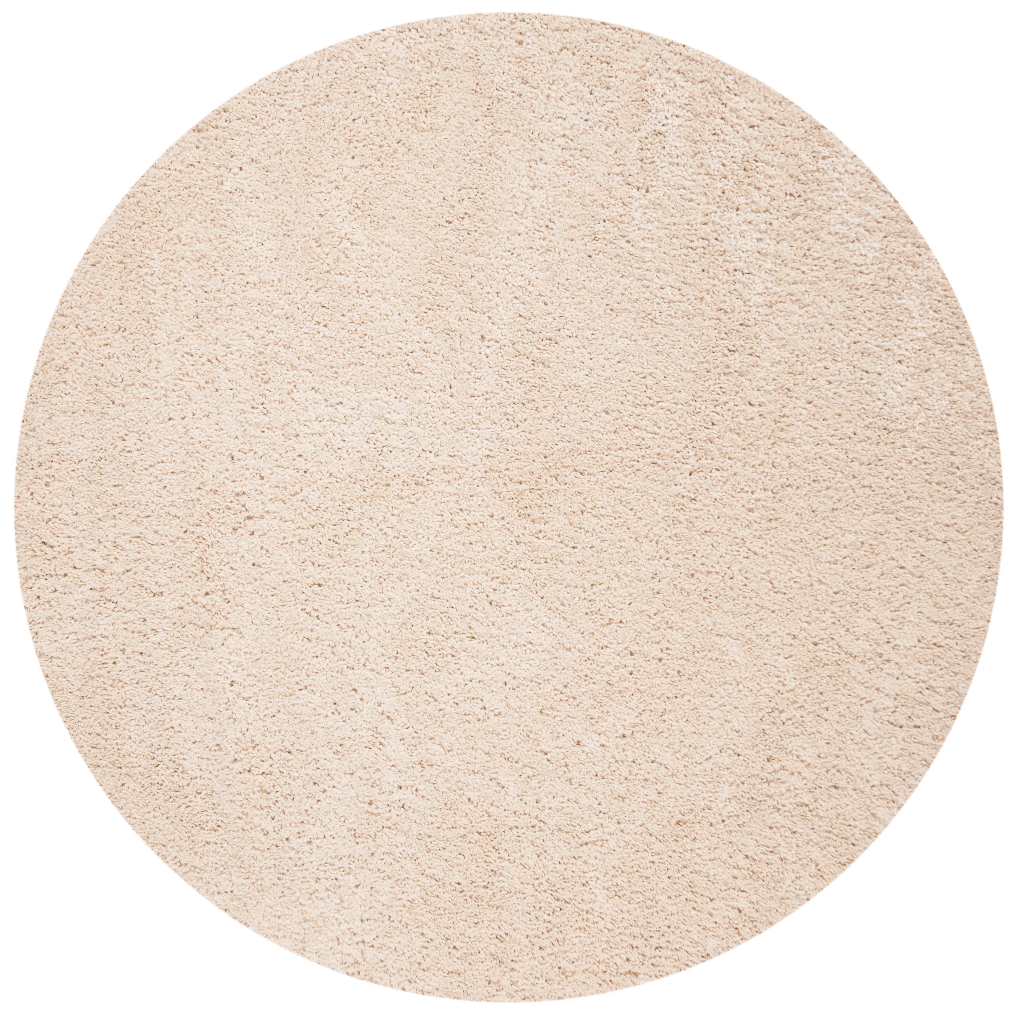 Solid Plush Rug SAFAVIEH Fontana Jamie Solid Plush Shag Area Rug, Cream, 5'3