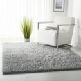 thumbnail image 1 of SAFAVIEH Fontana Jamie Solid Plush Shag Area Rug, Grey, 6'7" x 6'7" Square, 1 of 9
