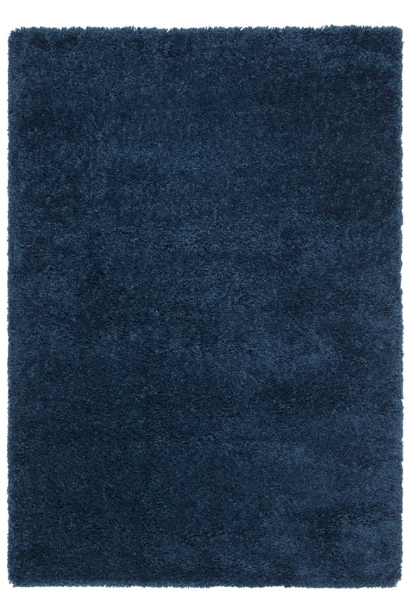 Fontana Jamie Solid Shag Area Rug, Blue, 2'3" x 4'