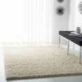 thumbnail image 1 of SAFAVIEH Fontana Jamie Solid Shag Area Rug, Creme, 5'3" x 7'6", 1 of 8