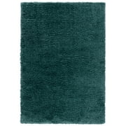 SAFAVIEH Fontana Jamie Solid Shag Area Rug, Dark Green, 9' x 12'