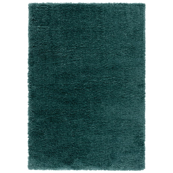 SAFAVIEH Fontana Jamie Solid Shag Area Rug, Dark Green, 9' x 12'