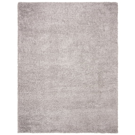 SAFAVIEH Fontana Jamie Solid Shag Area Rug, Grey, 10' x 14'