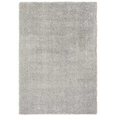 SAFAVIEH Fontana Jamie Solid Shag Area Rug, Grey, 2'3" x 4'