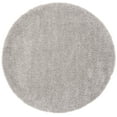 thumbnail image 1 of SAFAVIEH Fontana Jamie Solid Shag Area Rug, Grey, 4' x 4' Round, 1 of 6
