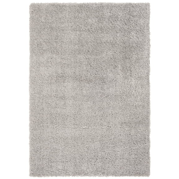 SAFAVIEH Fontana Jamie Solid Shag Area Rug, Grey, 6'7" x 9'