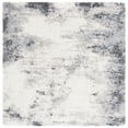 thumbnail image 1 of SAFAVIEH Fontana Jamie Solid Shag Area Rug, Ivory, 4' x 4' Square, 1 of 9