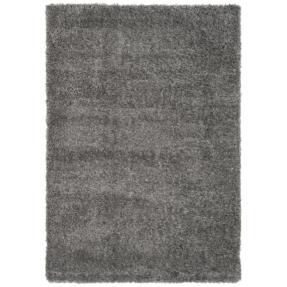 SAFAVIEH Fontana Jamie Solid Shag Area Rug, Silver, 2'3" x 4'