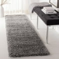 thumbnail image 1 of SAFAVIEH Fontana Jamie Solid Shag Runner Rug, Silver, 2'3" x 8', 1 of 8