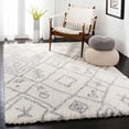 thumbnail image 1 of SAFAVIEH Fontana Rida Southwestern Plush Shag Area Rug, Cream/Grey, 6'7" x 6'7" Square, 1 of 10