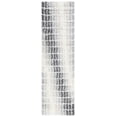 thumbnail image 1 of SAFAVIEH Fontana Shag Damhan Diamond Plush Runner Rug, Ivory/Grey, 2'3" x 8', 1 of 8