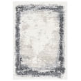 thumbnail image 1 of SAFAVIEH Fontana Shag Damian Bordered Plush Area Rug, Ivory/Grey, 5'3" x 7'6", 1 of 8