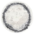 thumbnail image 1 of SAFAVIEH Fontana Shag Damian Bordered Plush Area Rug, Ivory/Grey, 6'7" x 6'7" Round, 1 of 8