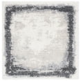 thumbnail image 1 of SAFAVIEH Fontana Shag Damian Bordered Plush Area Rug, Ivory/Grey, 6'7" x 6'7" Square, 1 of 8
