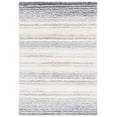 thumbnail image 1 of SAFAVIEH Fontana Shag Damjan Striped Plush Area Rug, Ivory/Grey, 9' x 12', 1 of 8