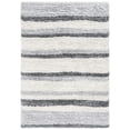 thumbnail image 1 of SAFAVIEH Fontana Shag Dani Striped Plush Area Rug, Ivory/Grey, 9' x 12', 1 of 8
