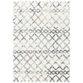 thumbnail image 1 of SAFAVIEH Fontana Shag Daniel Diamond Plush Area Rug, Ivory/Grey, 5'3" x 7'6", 1 of 9