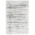 thumbnail image 1 of SAFAVIEH Fontana Shag Danny Abstract Plush Area Rug, Ivory/Grey, 6'7" x 9', 1 of 9