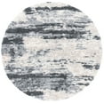 thumbnail image 1 of SAFAVIEH Fontana Shag Dara Abstract Plush Area Rug, Grey/Ivory, 10' x 10' Round, 1 of 9