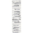 thumbnail image 1 of SAFAVIEH Fontana Shag Darius Abstract Plush Runner Rug, Grey/Ivory, 2'3" x 8', 1 of 8