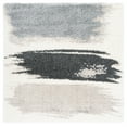 thumbnail image 1 of SAFAVIEH Fontana Shag Dashiell Abstract Plush Area Rug, Grey/Ivory, 8' x 8' Square, 1 of 8