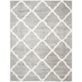 thumbnail image 1 of SAFAVIEH Fontana Venice Geometric Plush Shag Area Rug, Grey/Cream, 10' x 14', 1 of 8