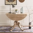 thumbnail image 1 of SAFAVIEH Forest Drop Rustic Foldable Leaf Dining Table, Rustic Natural, 1 of 5