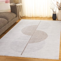 Safavieh Forum Gideon Abstract Area Rug, Ivory/Gray Brown, 5' x 7'