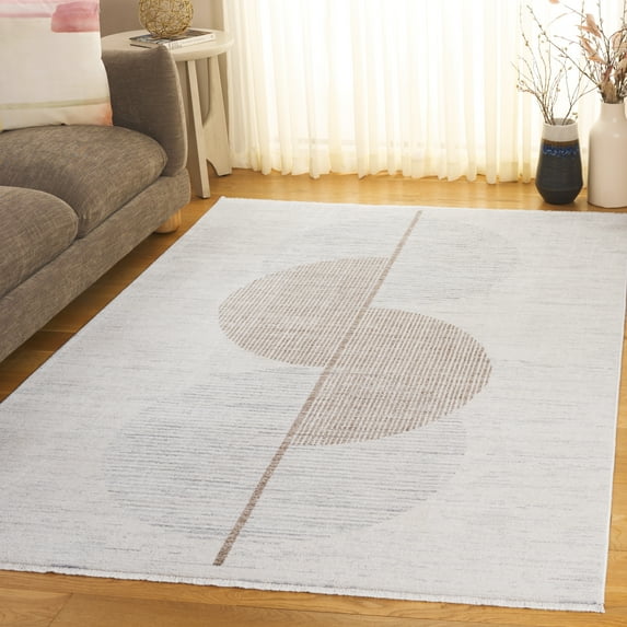 Safavieh Forum Gideon Abstract Area Rug, Ivory/Gray Brown, 9' x 12'6"