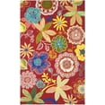 thumbnail image 1 of SAFAVIEH Four Seasons Abram Novelty Flowers Area Rug, Red/Multi, 3'6" x 5'6", 1 of 4