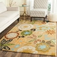 thumbnail image 1 of SAFAVIEH Four Seasons Abram Novelty Flowers Area Rug, Taupe/Multi, 4' x 6', 1 of 6