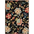 thumbnail image 1 of SAFAVIEH Four Seasons Barrett Floral Area Rug, Black/Purple, 5' x 8', 1 of 5