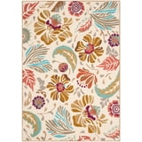 SAFAVIEH Four Seasons Blair Floral Area Rug, Ivory/Grey, 3'6