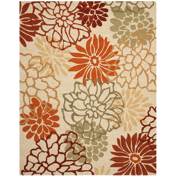 SAFAVIEH Four Seasons Caiden Floral Area Rug, Beige/Multi, 5' x 7'
