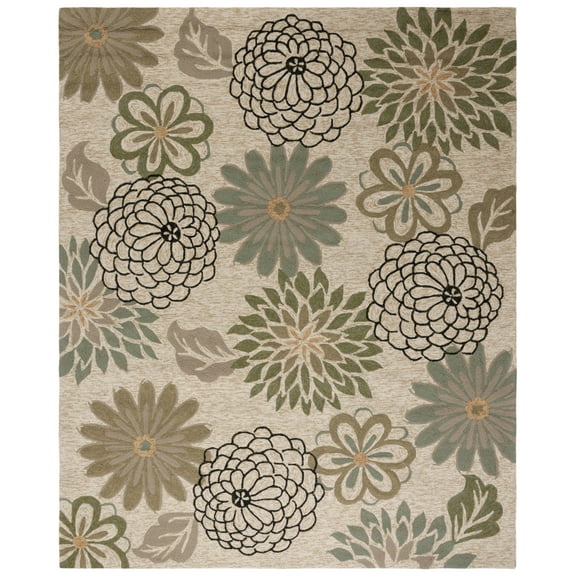 SAFAVIEH Four Seasons Caiden Floral Area Rug, Beige/Multi, 8' x 10'