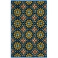 thumbnail image 1 of SAFAVIEH Four Seasons Carleen Floral Area Rug, Black/Blue, 2'6" x 4', 1 of 9