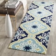 thumbnail image 1 of SAFAVIEH Four Seasons Cuthbert Geometric Runner Rug, Navy/Light Blue, 2'3" x 8', 1 of 6
