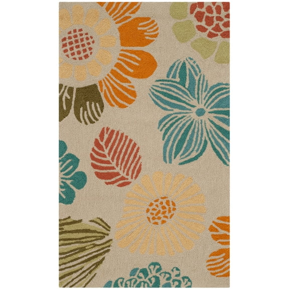 SAFAVIEH Four Seasons Daria Abstract Area Rug, Ivory, 2'3" x 3'9"