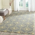 thumbnail image 1 of SAFAVIEH Four Seasons Delbert Trellis Polyester Area Rug, Grey/Gold, 5' x 8', 1 of 6