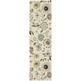 thumbnail image 1 of SAFAVIEH Four Seasons Derren Novelty Flowers Runner Rug, Ivory/Blue, 2' x 6', 1 of 5
