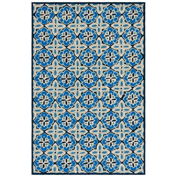 SAFAVIEH Four Seasons Dionne Geometric Area Rug, Blue, 8' x 10'