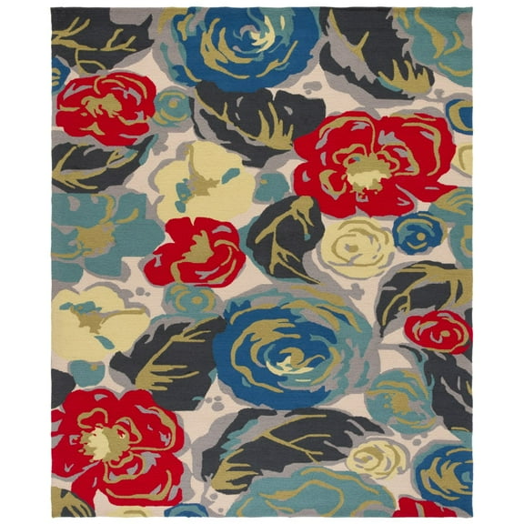 SAFAVIEH Four Seasons Emely Abstract Floral Area Rug, Ivory, 5' x 7'