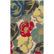 SAFAVIEH Four Seasons Emely Floral Area Rug, Ivory, 2'6" x 4'