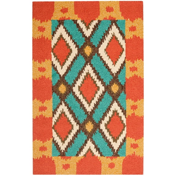 SAFAVIEH Four Seasons FRS455L Light Blue / Red Rug