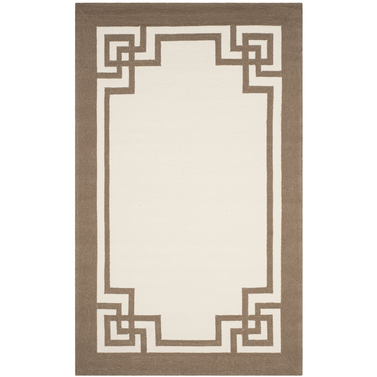 SAFAVIEH Four Seasons FRS461A Off White / Mocha Rug - Walmart.com