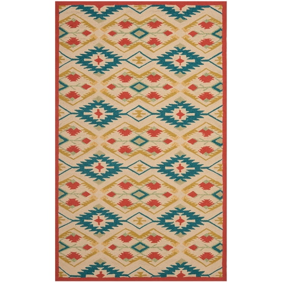 SAFAVIEH Four Seasons FRS479A Natural / Blue Rug