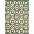 thumbnail image 1 of SAFAVIEH Four Seasons Gracelyn Geometric Area Rug, Ivory/Aqua, 4' x 6', 1 of 4